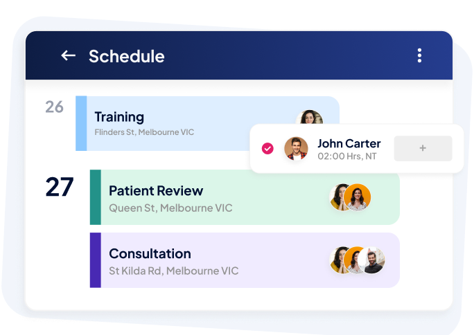Scheduling Control Built Around Participant Needs