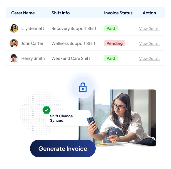 Real time Invoicing NDIS Software